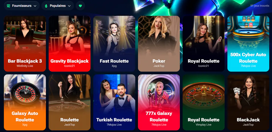 winica casino jeux trouvés